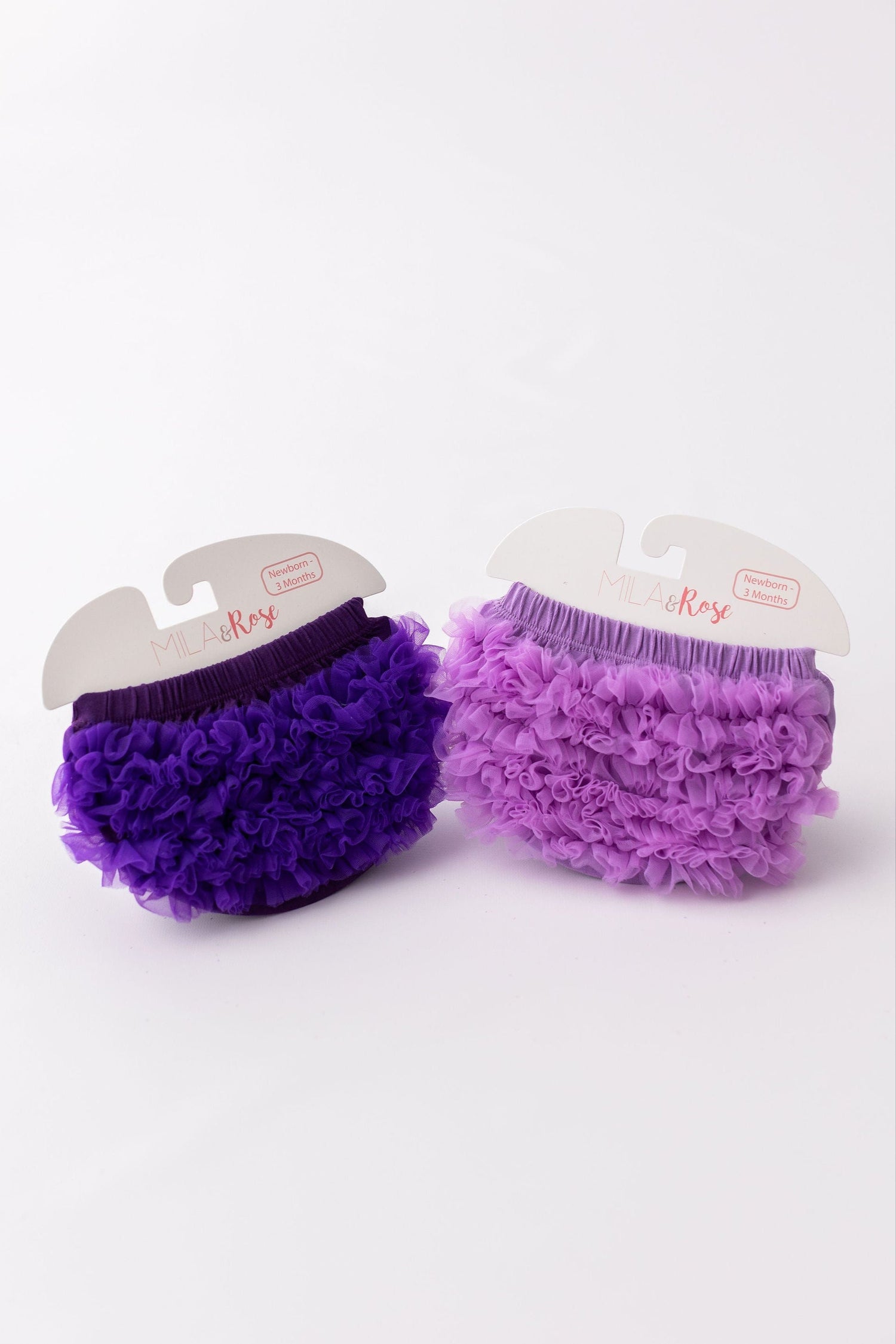 Mila & Rose ® Mila and Rose Purple Ruffle Bum Bloomer with Back Ruffles for Newborns Everetts Place