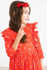 Mila & Rose ® Mila And Rose Roses Are Red Ruffle Twirl Dress For Girls - 
