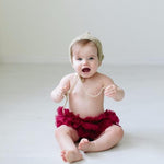 Mila & Rose ® Mila and Rose Tutu Bloomer Maroon Ruffle for Newborn Photos Everetts Place
