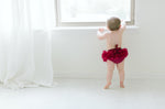 Mila & Rose ® Mila and Rose Tutu Bloomer Maroon Ruffle for Newborn Photos Everetts Place