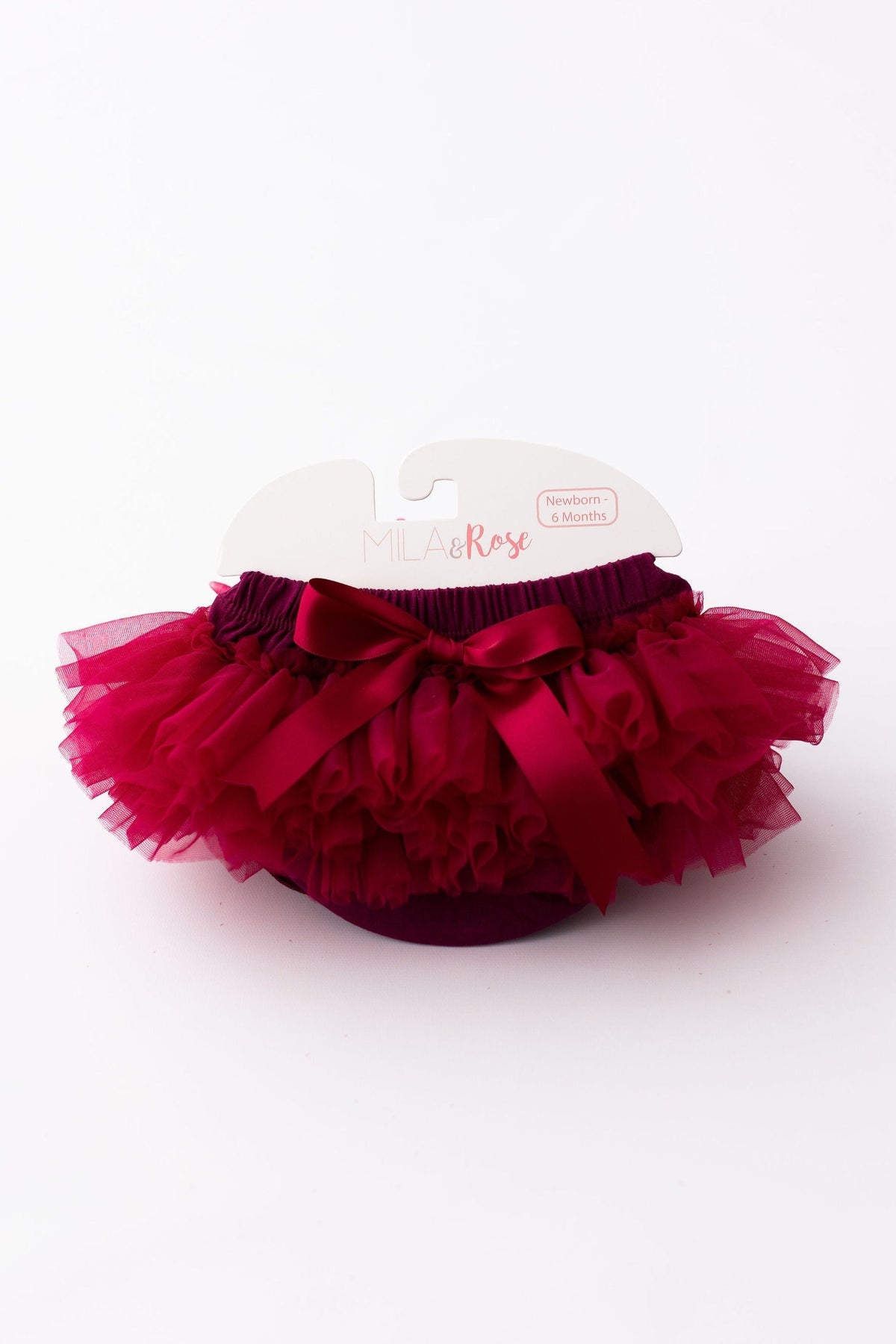 Mila & Rose ® Mila and Rose Tutu Bloomer Maroon Ruffle for Newborn Photos Everetts Place