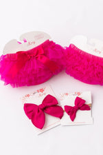 Mila & Rose ® Mila And Rose Tutu Bloomer With Hot Pink Front Back Ruffles For Newborn Photos Everetts Place
