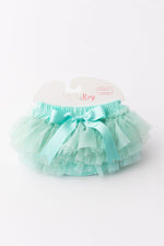 Mila & Rose ® Mila and Rose Tutu Bloomer with Mint and Gold Glitter Ruffles for Newborn Photos Everetts Place