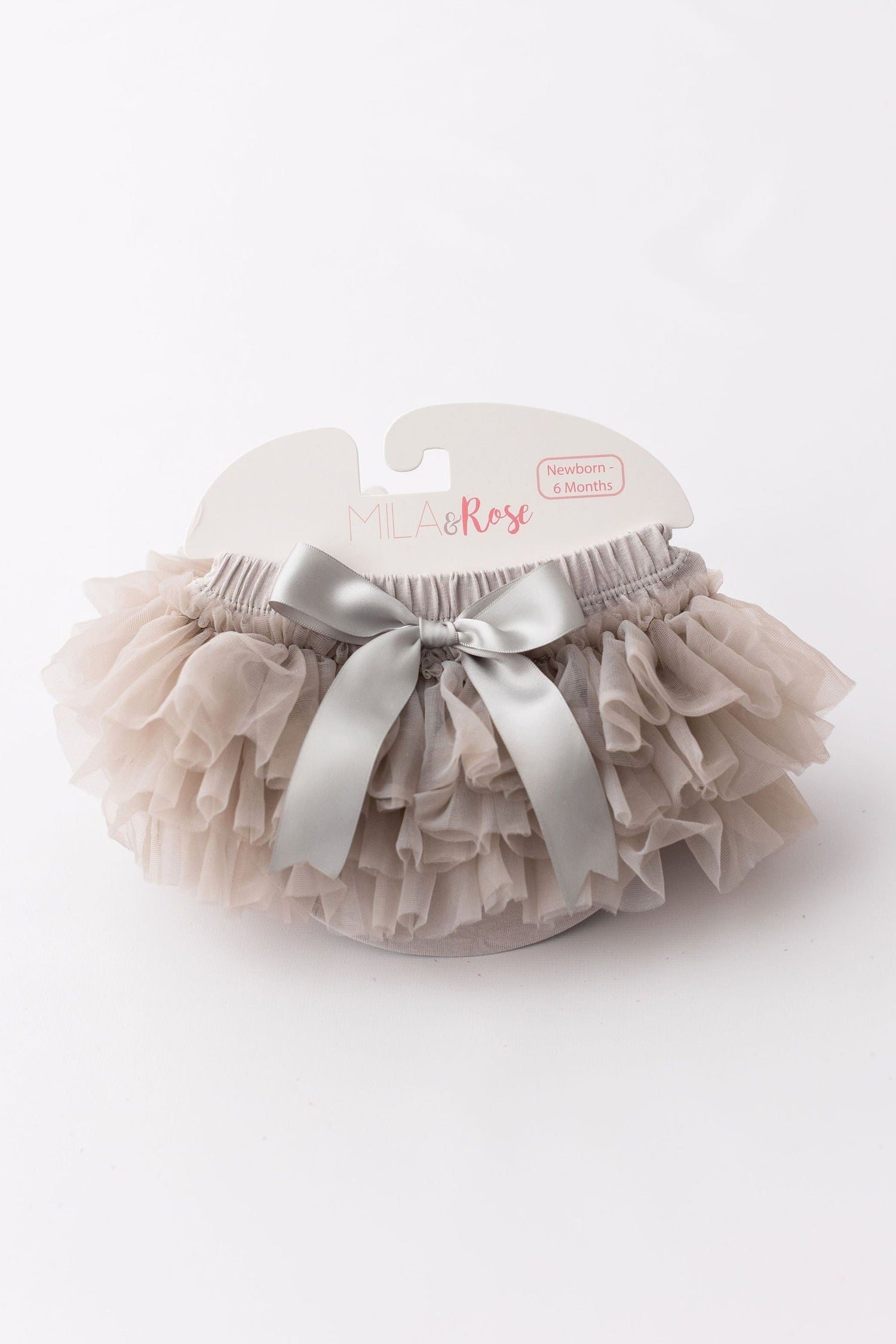 Mila & Rose ® Mila and Rose Tutu Bloomer with Silver Ruffle for Newborn Photos Everetts Place