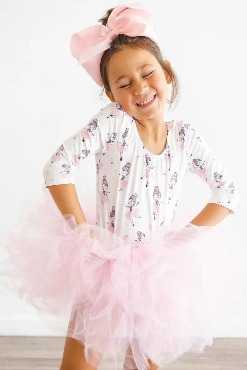 Mila & Rose ® Mila Rose Ballerina Three Quarter Tutu Leotard For Dance Class - 
