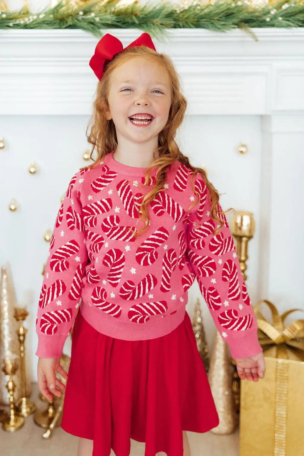 Candy Canes Sweater - Sleeve, Red, Happiness, Smile, Pink | Everetts Place