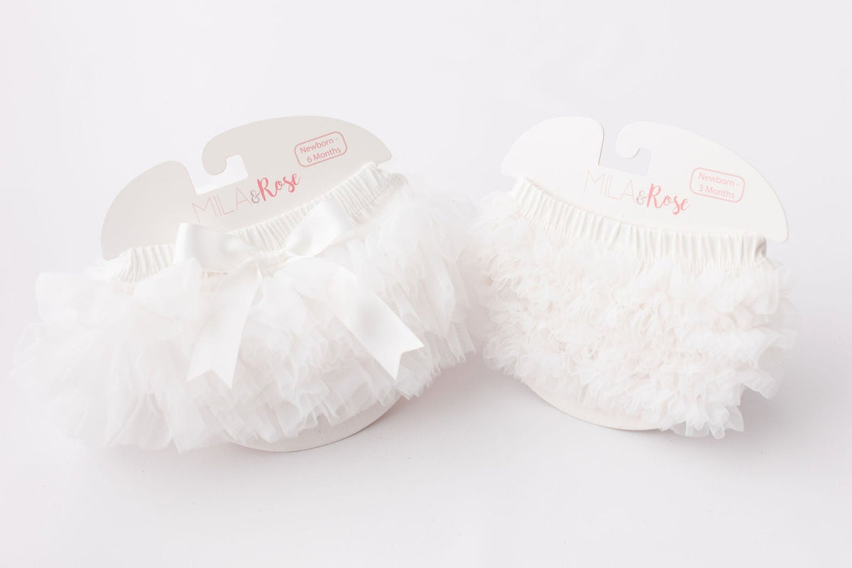 Mila & Rose ® Mila Rose Premium Tutu Bloomer with Front and Back Ruffles for Baby Everetts Place