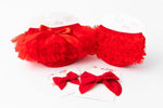 Mila & Rose ® Mila Rose Red Ruffle Bum Bloomer With Back Ruffles For Newborn Photography Everetts Place