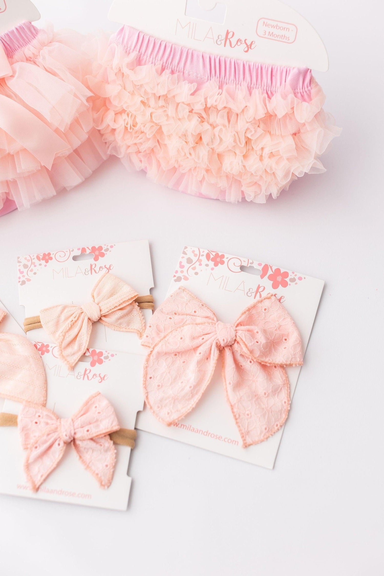 Mila & Rose ® Mila & Rose Ruffle Bum Bloomer with Back Ruffles for Newborn Photos Everetts Place
