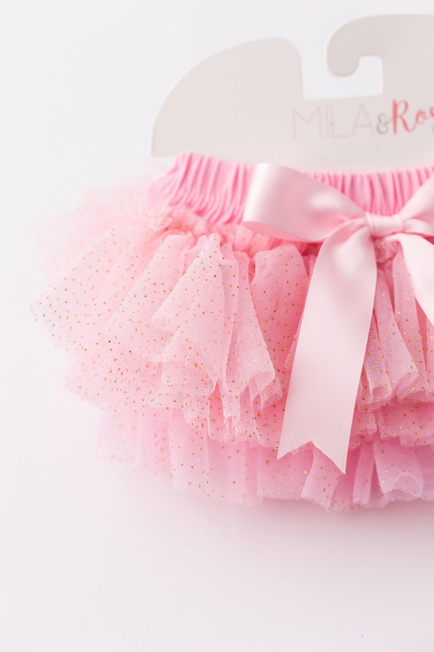 Mila & Rose ® Mila Rose Tutu Bloomer Glitter Pink Gold for Newborn Photos Everetts Place