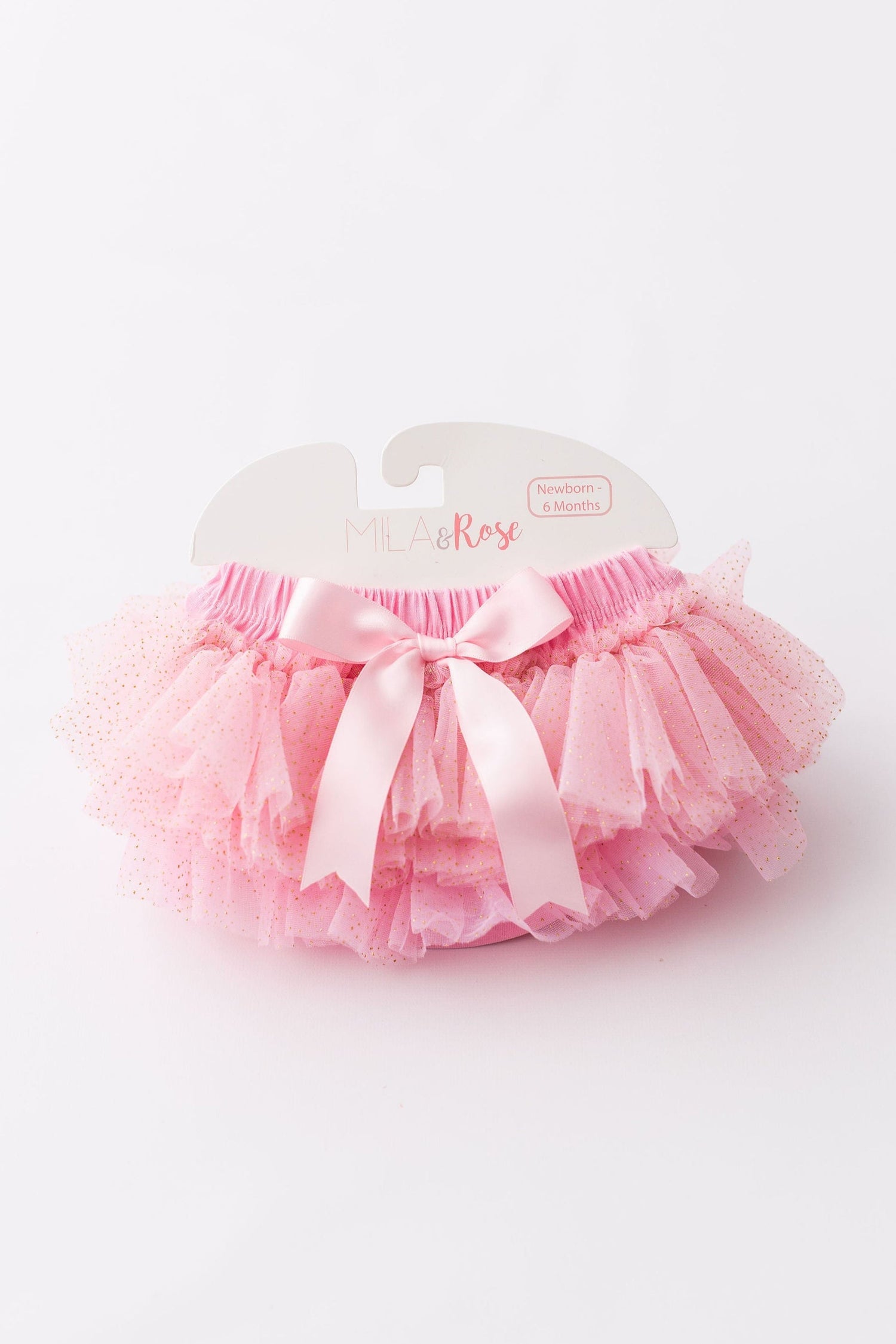 Mila & Rose ® Mila Rose Tutu Bloomer Glitter Pink Gold for Newborn Photos Everetts Place