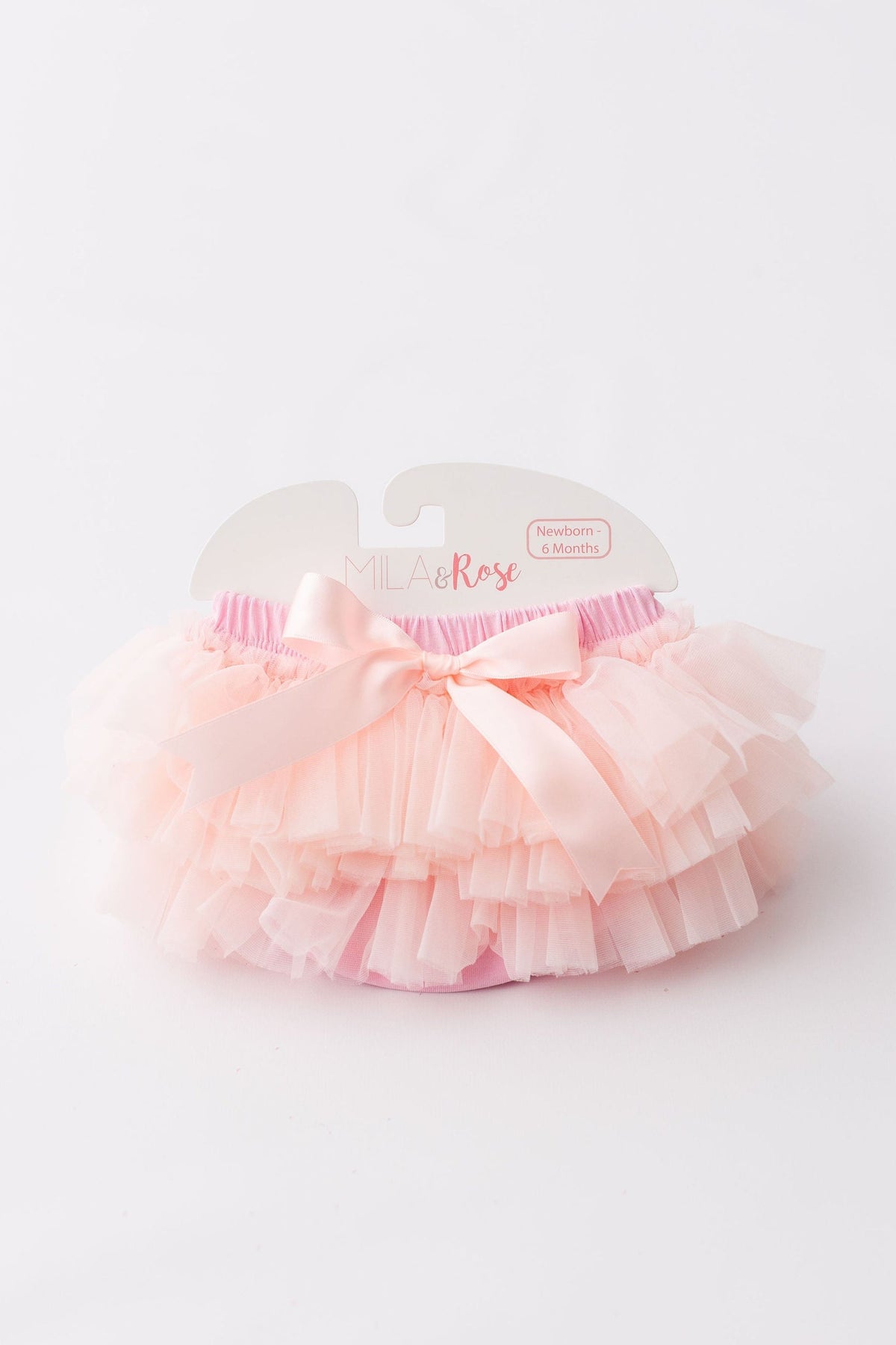 Mila & Rose ® Mila Rose Tutu Bloomer with Light Pink Ruffles for Newborn Photos Everetts Place