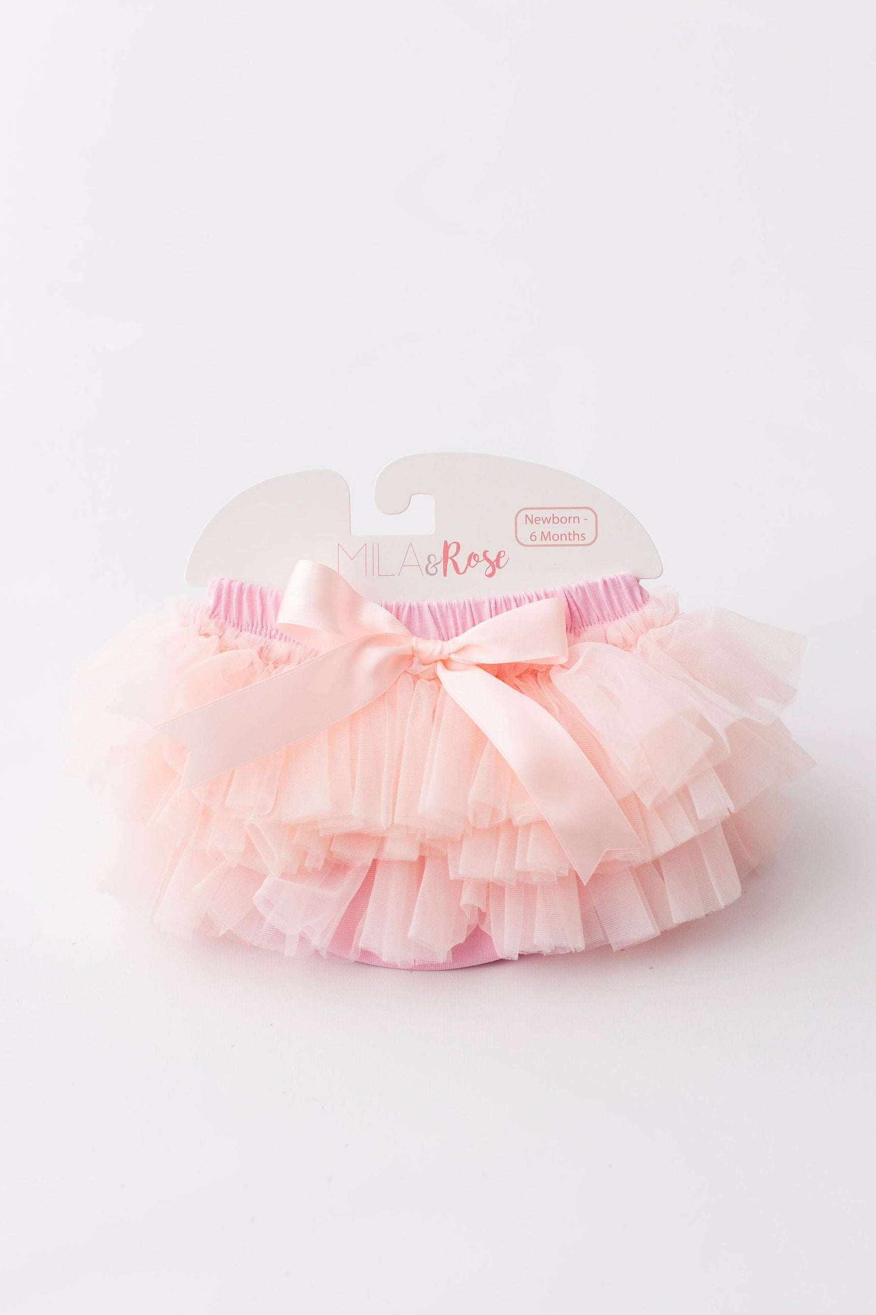 Mila & Rose ® Mila Rose Tutu Bloomer with Light Pink Ruffles for Newborn Photos Everetts Place