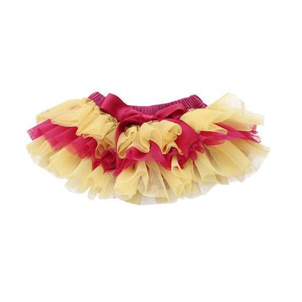 Mila & Rose ® Mila Rose Tutu Bloomer with Maroon and Gold Game Day Ruffles for Newborn Photos Everetts Place