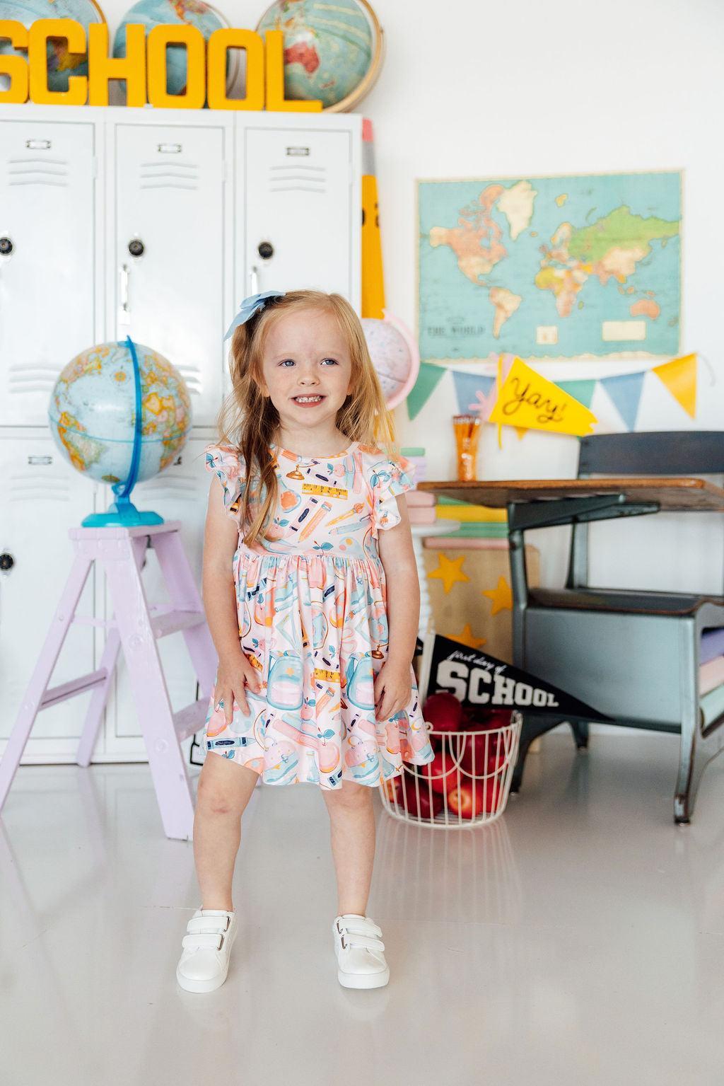Class Act Flutter Sleeve Twirl Dress by Mila & Rose ® at Everetts Place
