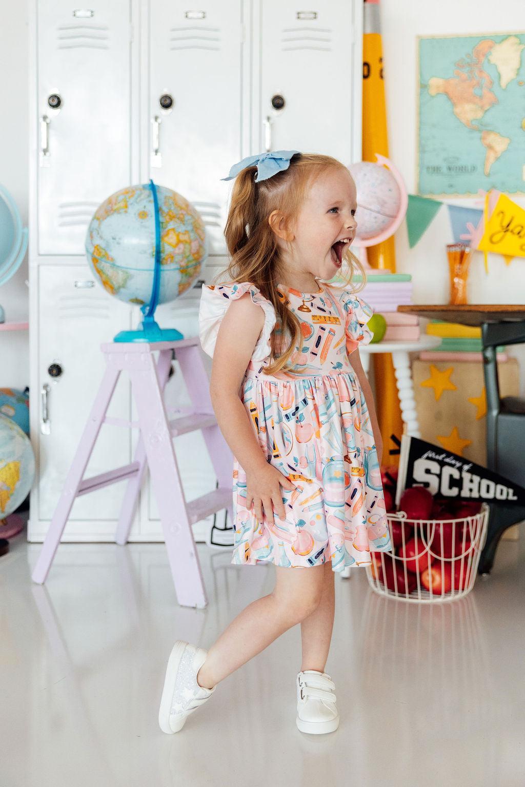 Class Act Flutter Sleeve Twirl Dress by Mila & Rose ® at Everetts Place