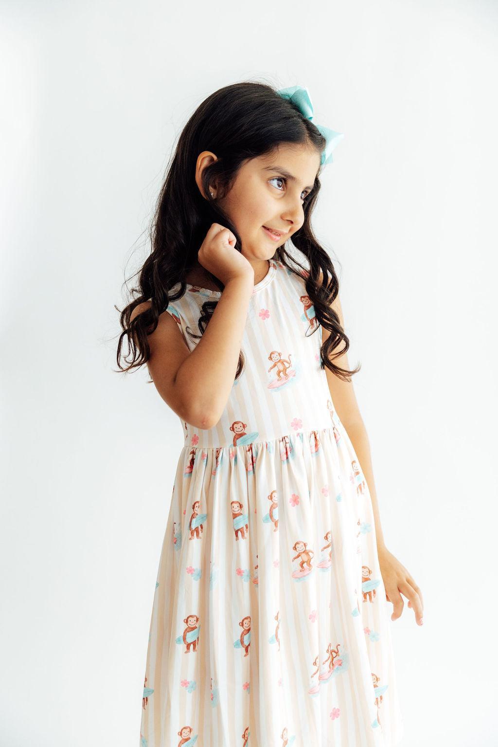 Monkey Sea, Monkey Do Tank Twirl Dress by Mila & Rose ®