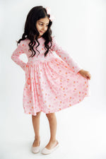 Pink Dreidel Darling L/S Pocket Twirl Dress by Mila & Rose ®