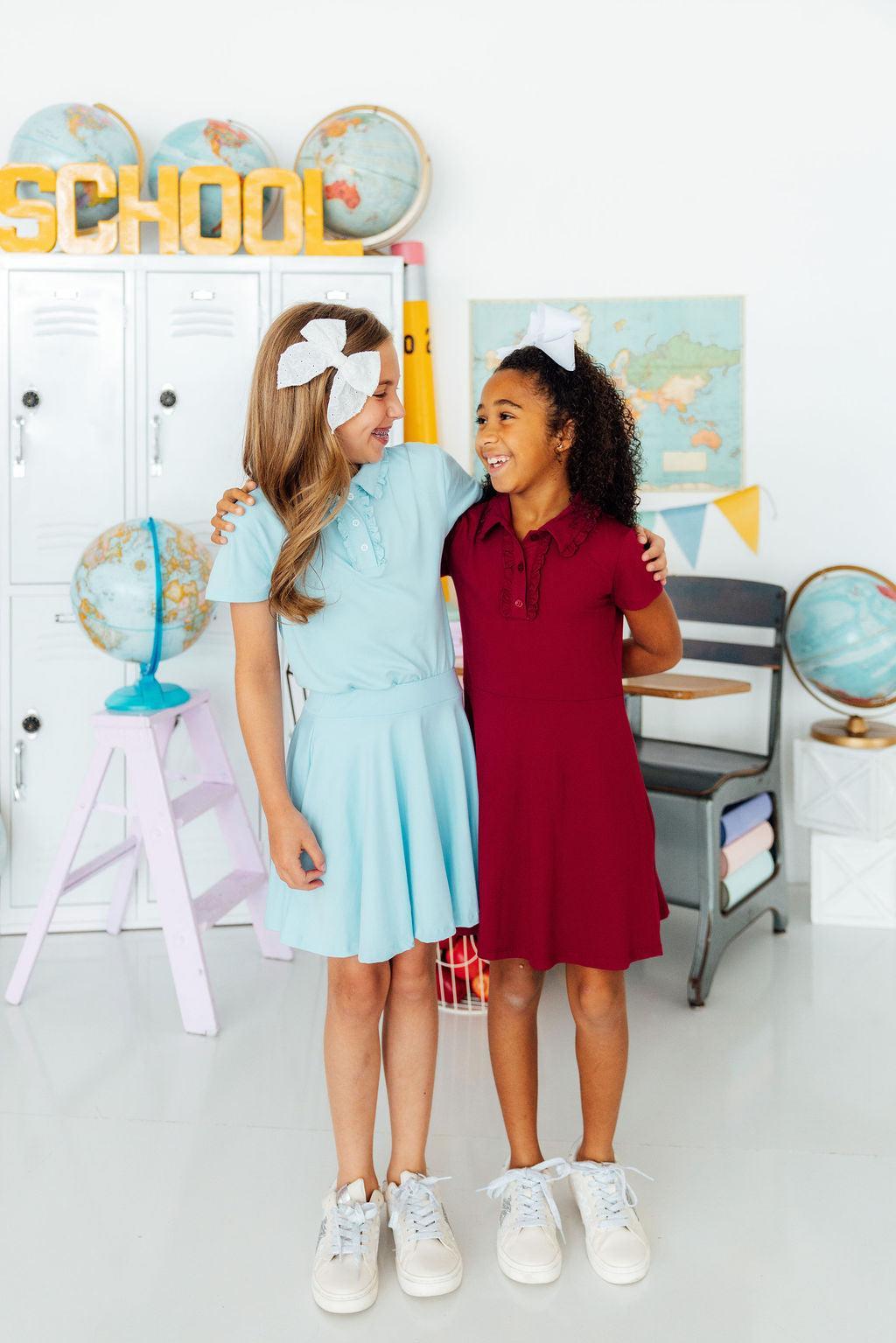 Non-Toxic Twirl Skort — Mila & Rose ® | Bluebird Print by Mila & Rose ® at Everetts Place