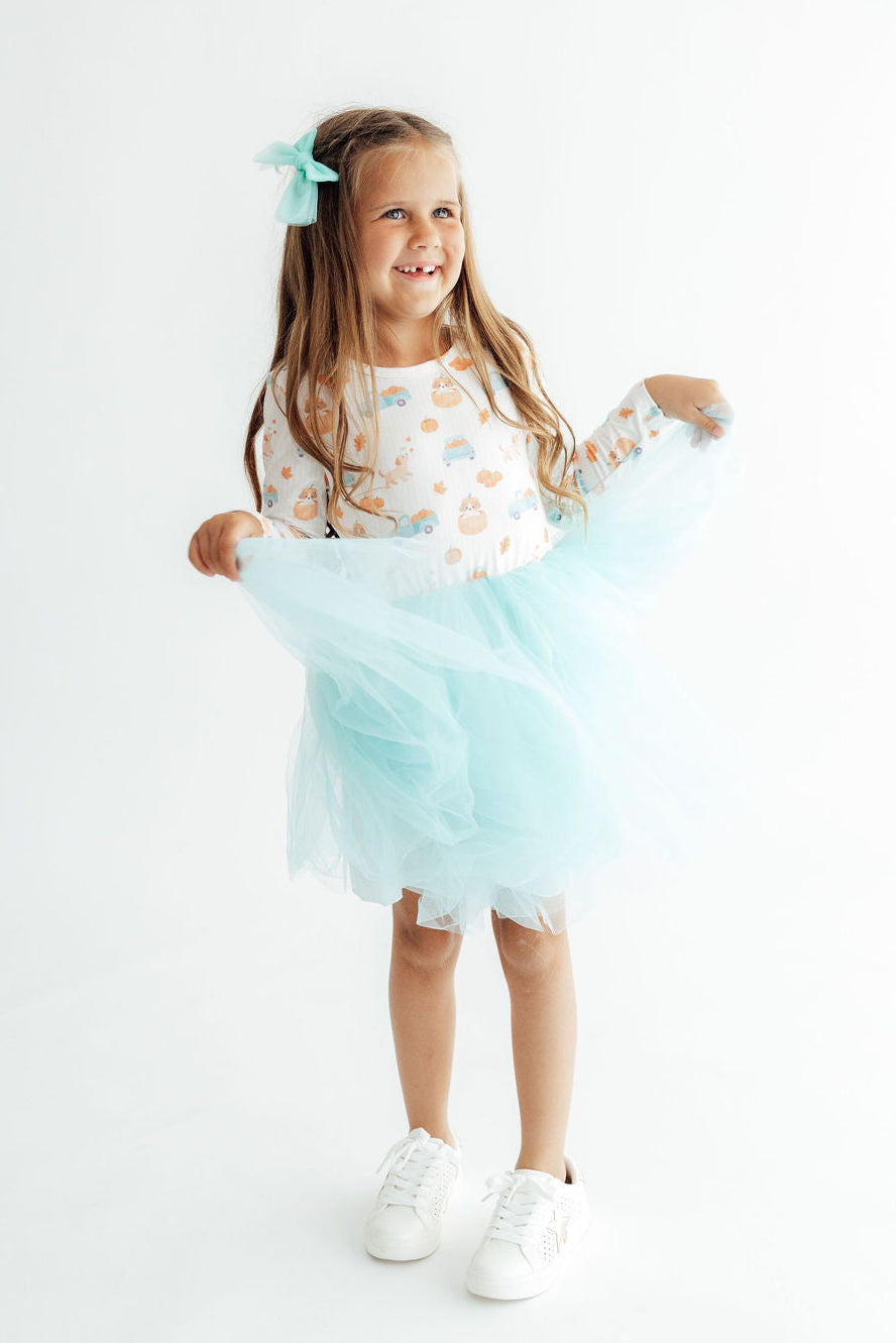 Pumpkin Spice Pups L/S Tutu Dress by Mila & Rose ®