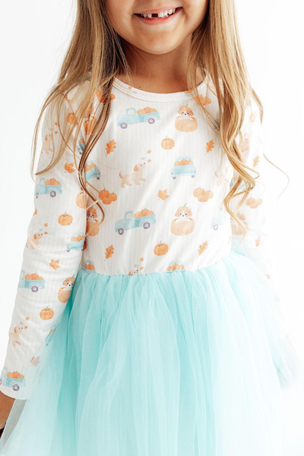 Pumpkin Spice Pups L/S Tutu Dress by Mila & Rose ®
