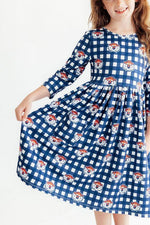 Polyester Blend Twirl Dress - Plaid by Mila & Rose ® (view 6 of 6)