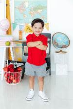 Boys Red S/S Polo by Mila & Rose ® at Everetts Place