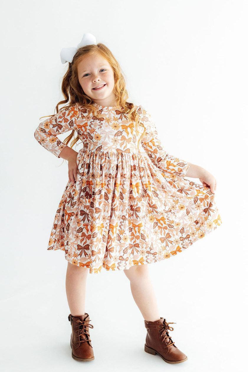 Fall Harvest L/S Pocket Twirl Dress by Mila & Rose ® (view 2 of 2)