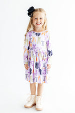 Tied with a Boo Lavender L/S Pocket Twirl Dress by Mila & Rose ®