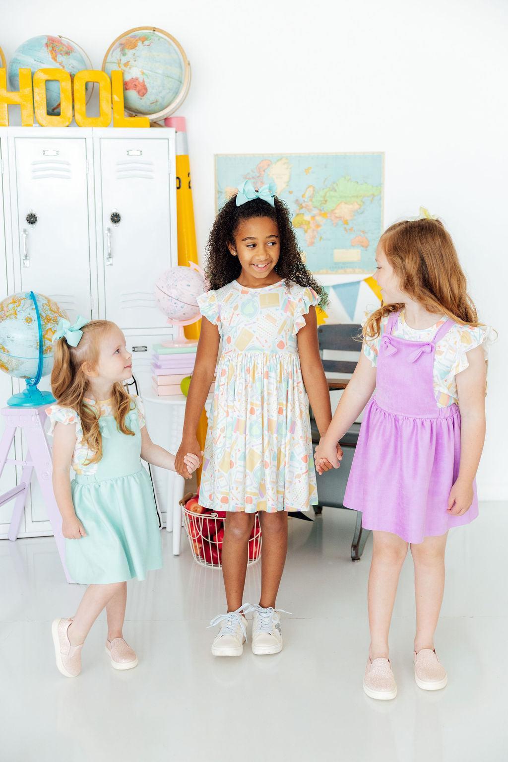 Campus Cutie Flutter Sleeve Twirl Dress by Mila & Rose ® at Everetts Place