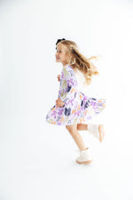 Tied with a Boo Lavender L/S Pocket Twirl Dress by Mila & Rose ®