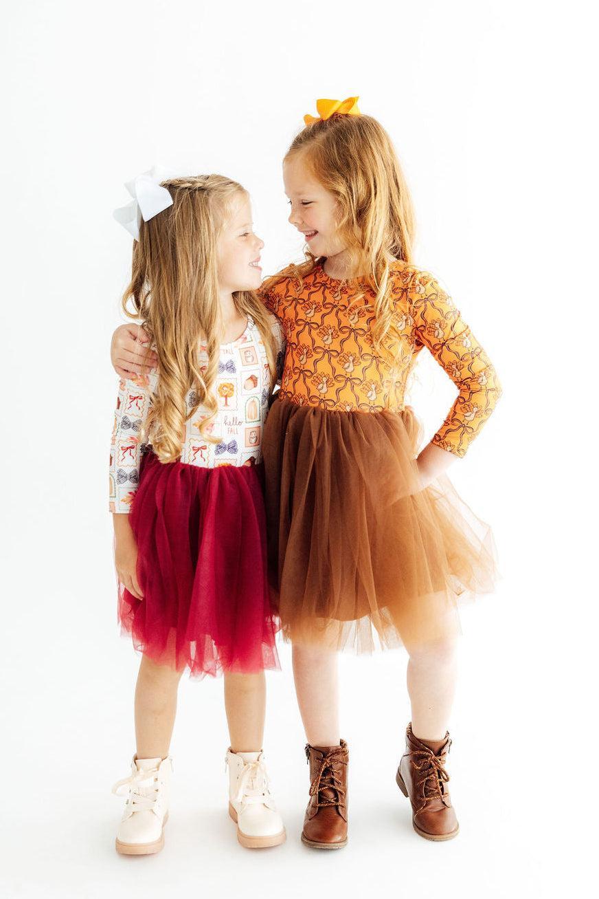 Hello Fall L/S Tutu Dress by Mila & Rose ®