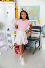 Bubblegum Pink Ruffle Pocket Tee by Mila & Rose ® at Everetts Place
