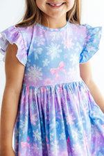 Snow Much Sunshine Flutter Sleeve Twirl Dress by Mila & Rose ®