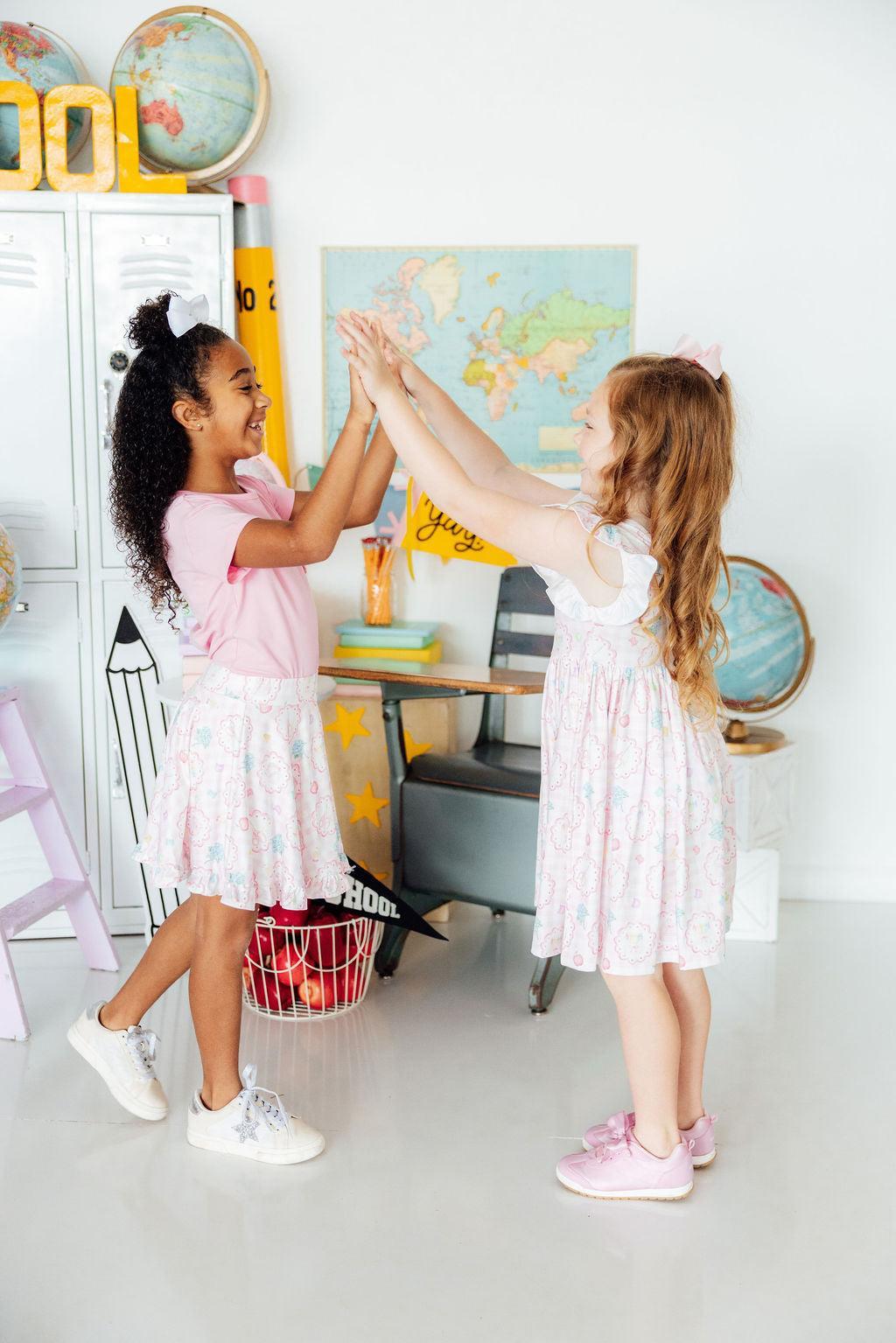 Flutter Sleeve Twirl Dress - Apple of My Eye by Mila & Rose ®
