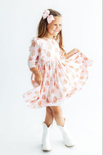 Christmas Traditions 3/4 Sleeve Ruffle Twirl Dress by Mila & Rose ®