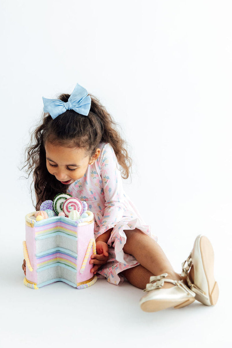 Party Time L/S Ruffle Hem Twirl Dress by Mila & Rose ®