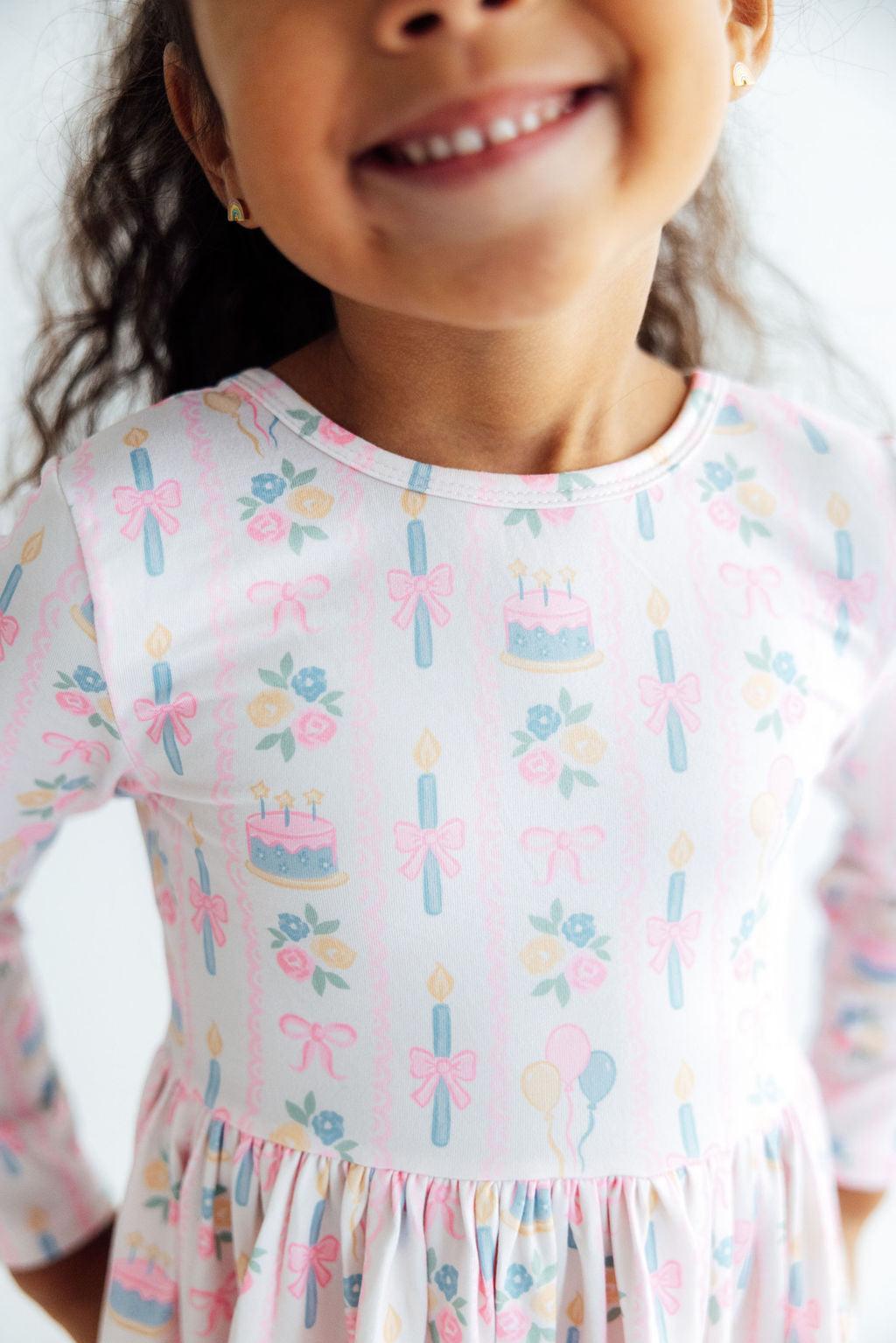 Party Time L/S Ruffle Hem Twirl Dress by Mila & Rose ®