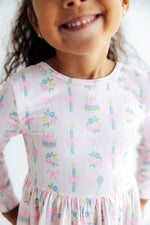 Party Time L/S Ruffle Hem Twirl Dress by Mila & Rose ®