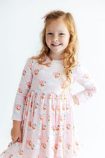 Storybook Santa L/S Ruffle Hem Twirl Dress by Mila & Rose ®