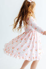 Storybook Santa L/S Ruffle Hem Twirl Dress by Mila & Rose ®