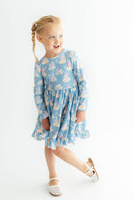 Nativity L/S Ruffle Hem Twirl Dress by Mila & Rose ®