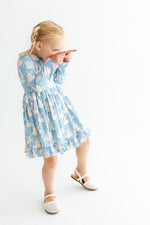 Nativity L/S Ruffle Hem Twirl Dress by Mila & Rose ®