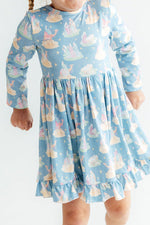Nativity L/S Ruffle Hem Twirl Dress by Mila & Rose ®