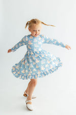 Nativity L/S Ruffle Hem Twirl Dress by Mila & Rose ®