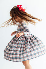 Christmas Plaid L/S Pocket Twirl Dress by Mila & Rose ®