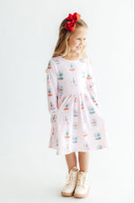 Let it Snow L/S Pocket Twirl Dress by Mila & Rose ®