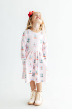 Let it Snow L/S Pocket Twirl Dress by Mila & Rose ®