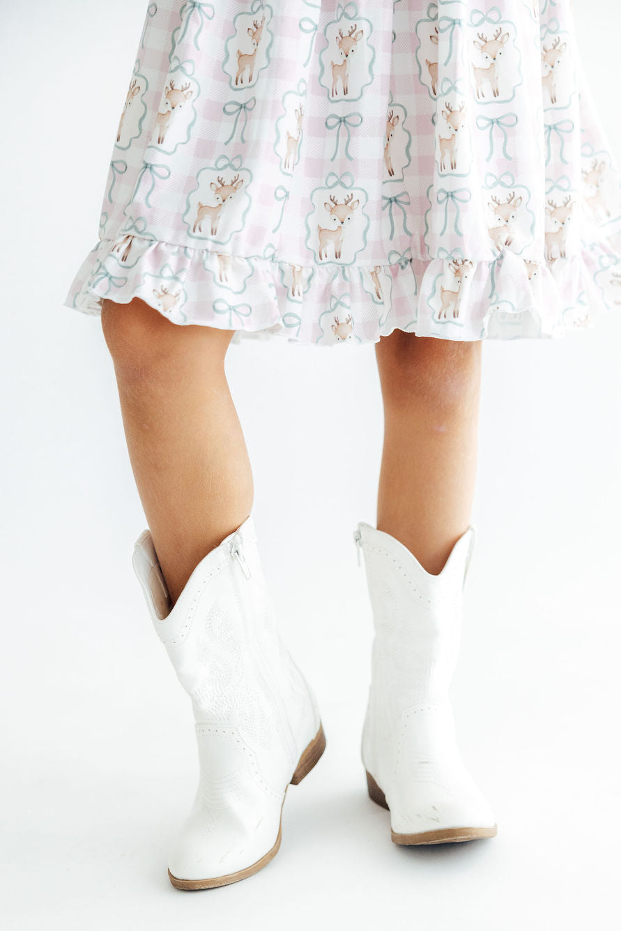 Woodland Whimsy L/S Ruffle Hem Twirl Dress by Mila & Rose ®