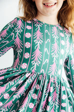 Christmas Treats L/S Ruffle Hem Twirl Dress by Mila & Rose ®